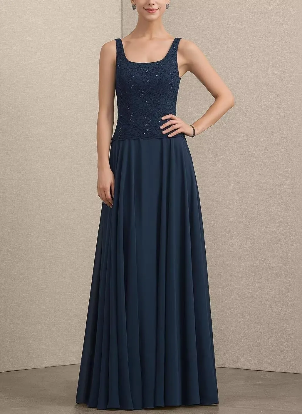 2 Pieces Mother of The Bride Dresses for Women with Jacket Long Chiffon Grandmother of The Groom Dress for Wedding 2024