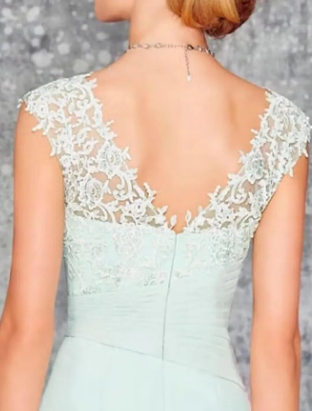 2 Pieces Mother of The Bride Dresses with Jacket Tea Length 3/4 Sleeve Lace Appliques Chiffon Formal Evening Gown