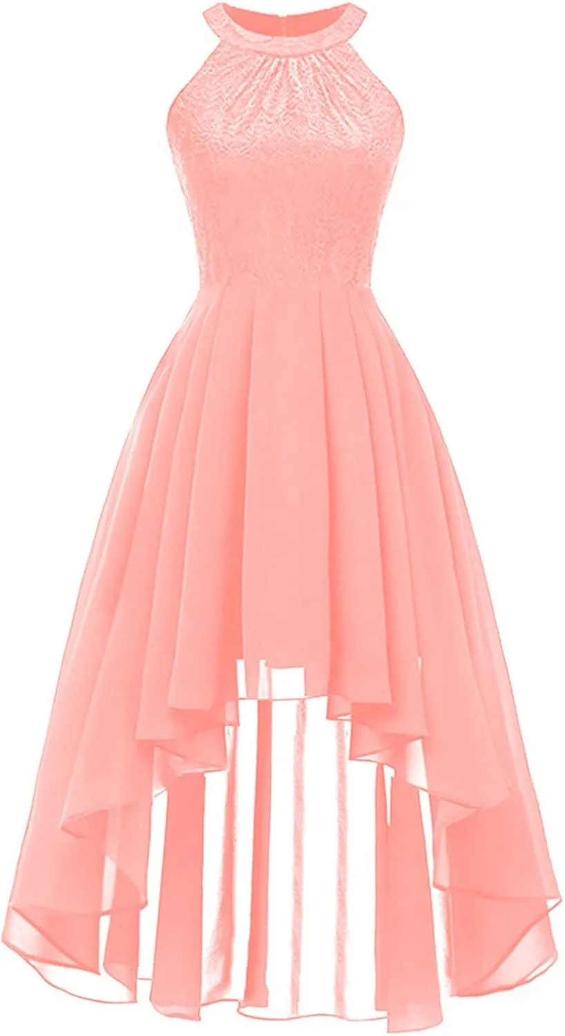 2023 Womens Summer Plus Size Dresses Sleeveless Choker Neck Solid Color Midi Length Sexy Tunic Cocktail Party Dress