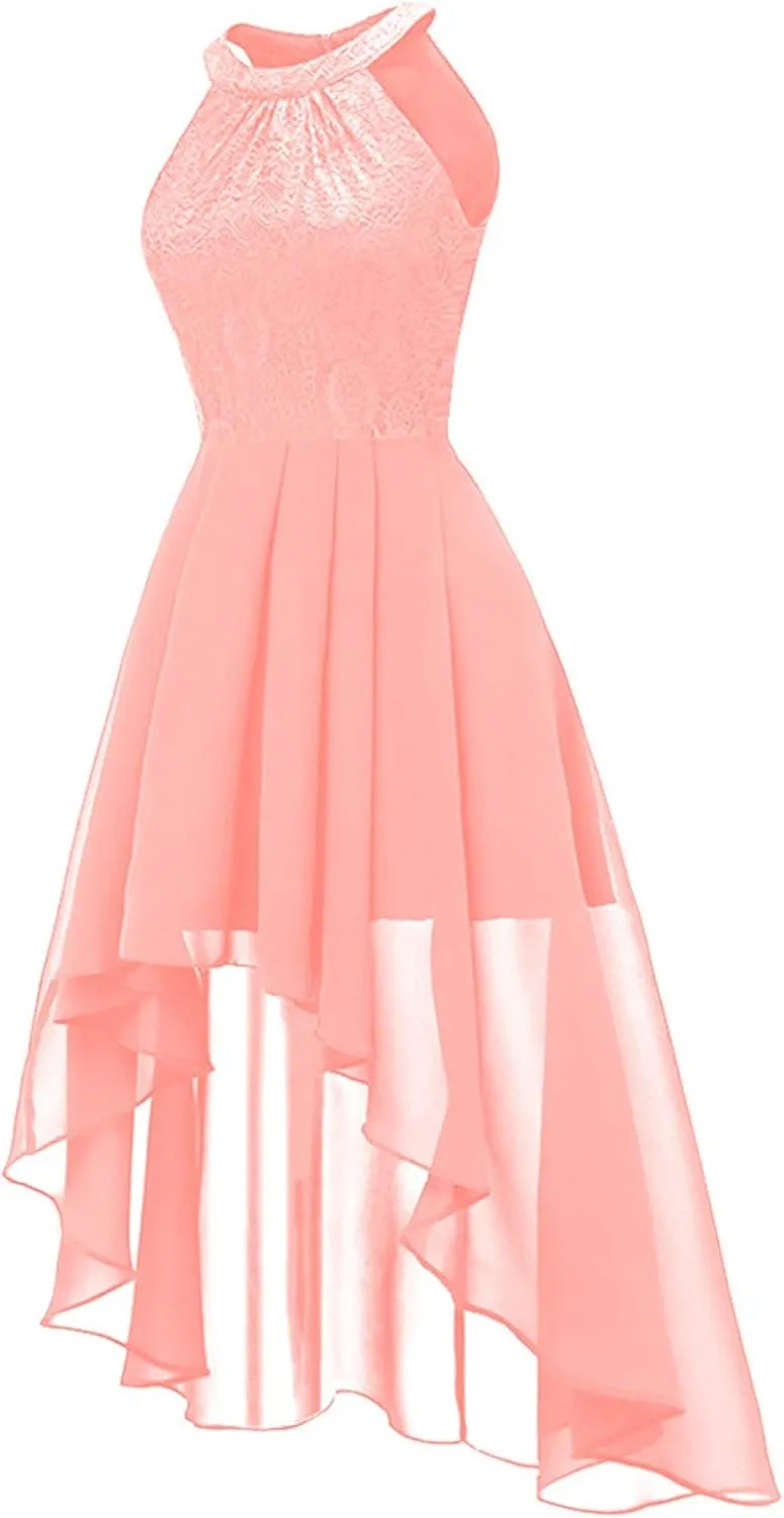 2023 Womens Summer Plus Size Dresses Sleeveless Choker Neck Solid Color Midi Length Sexy Tunic Cocktail Party Dress
