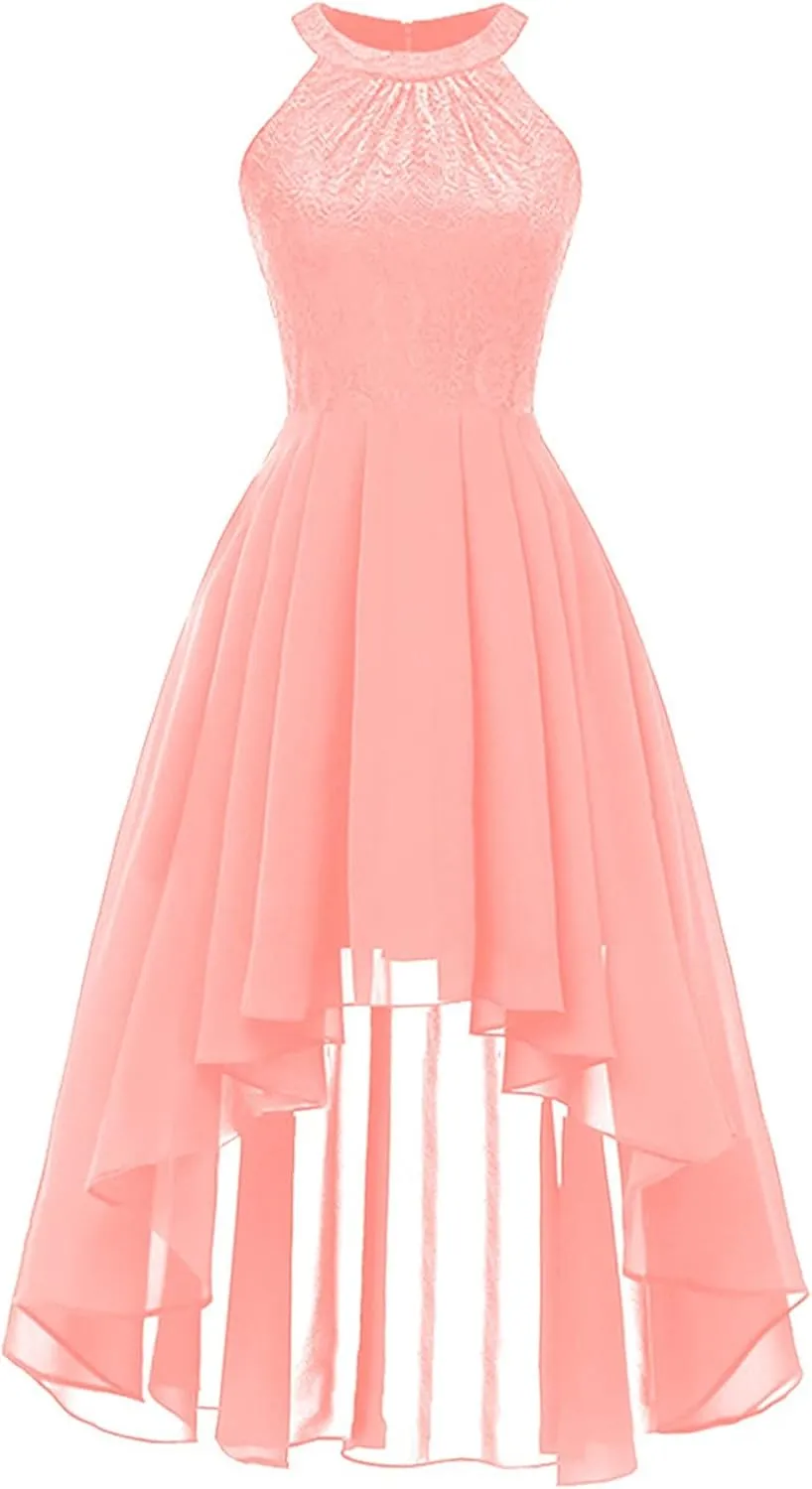 2023 Womens Summer Plus Size Dresses Sleeveless Choker Neck Solid Color Midi Length Sexy Tunic Cocktail Party Dress