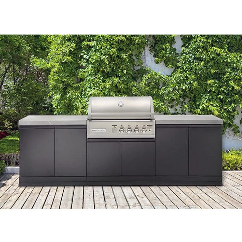 4B-S Series Outdoor Kitchen Double Side Cabinet, Benchtop w/o Sink