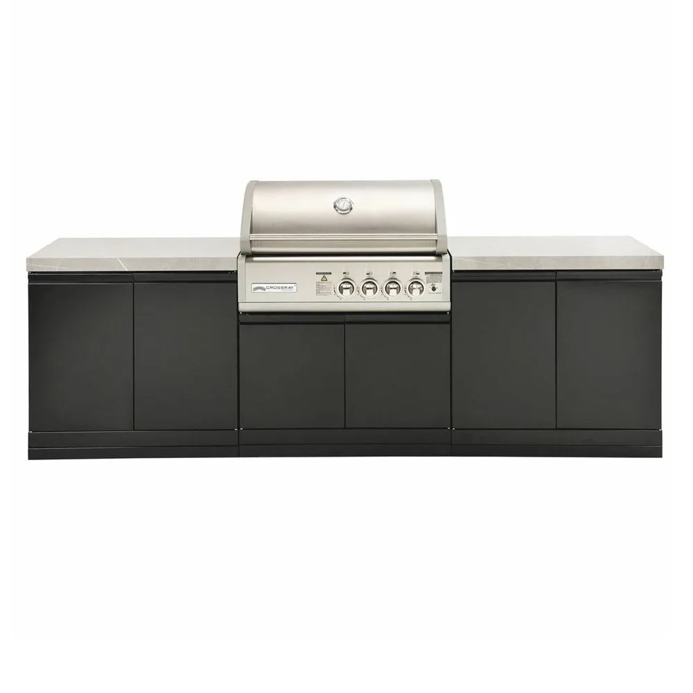 4B-S Series Outdoor Kitchen Double Side Cabinet, Benchtop w/o Sink