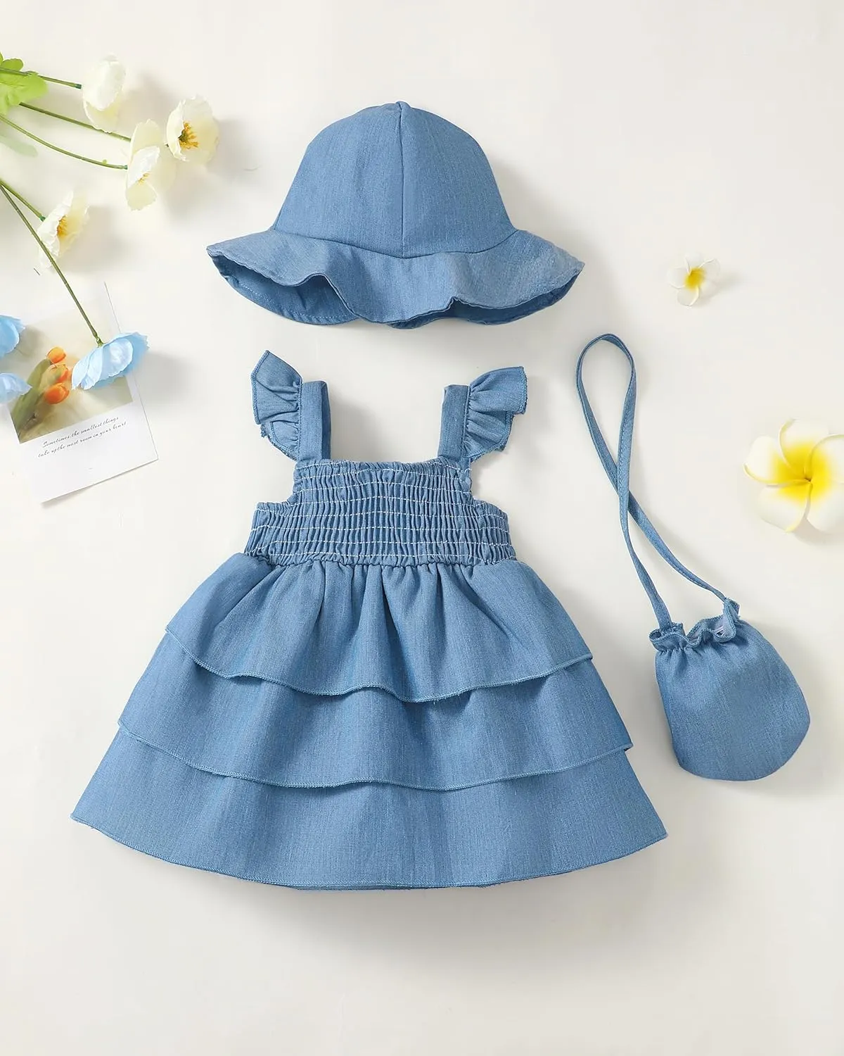 Baby Girl Dress Infant Newborn Clothes Summer Sleeveless Layer Ruffle Dresses Casual Beach Sundress for Girls 0M-3T