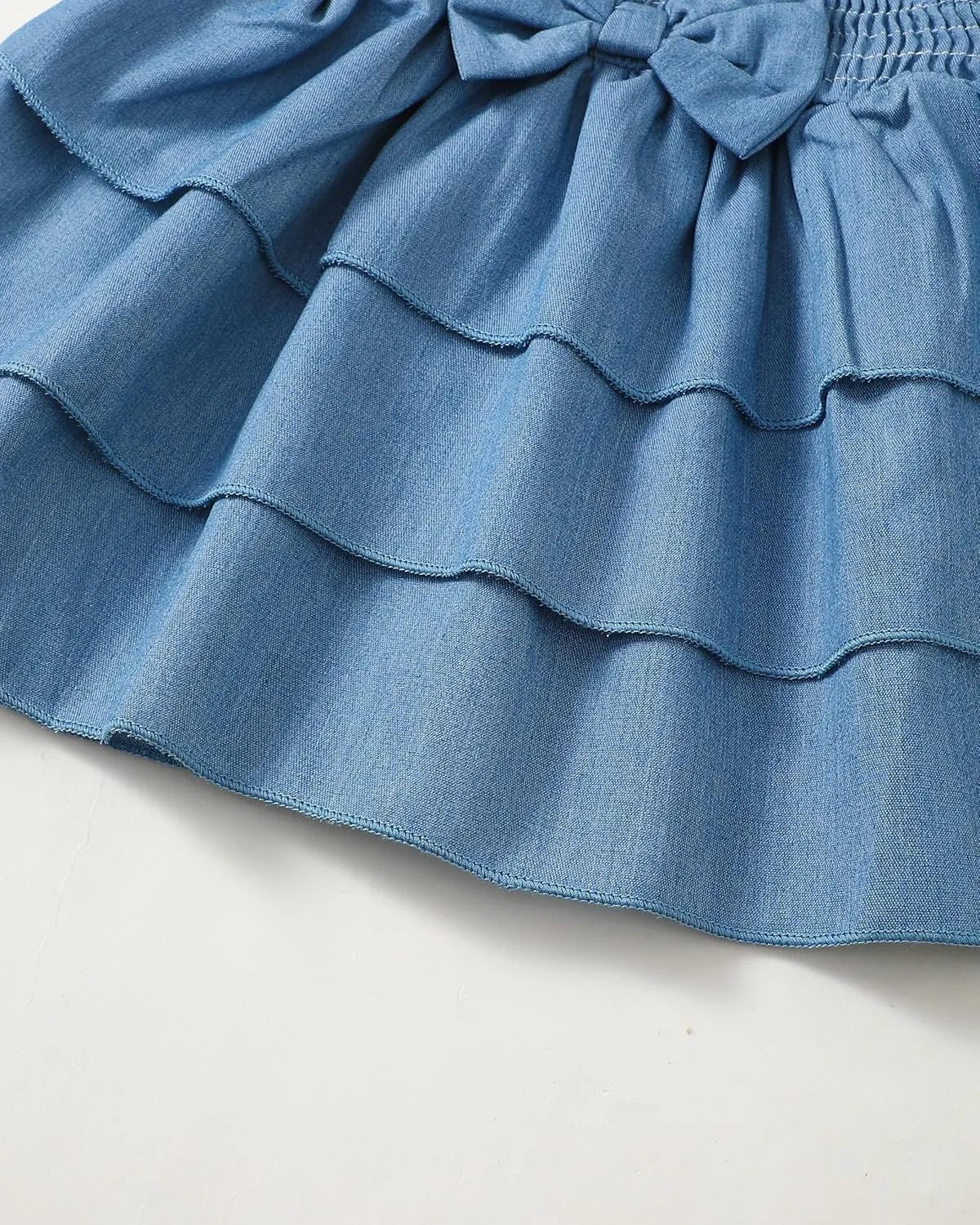 Baby Girl Dress Infant Newborn Clothes Summer Sleeveless Layer Ruffle Dresses Casual Beach Sundress for Girls 0M-3T