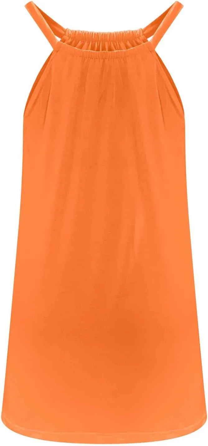 Casual Dresses for Women Basic Summer Beach Coverup Sun Dresses Soft Sleeveless Crewneck Hawaiian Mini Sun Dresses