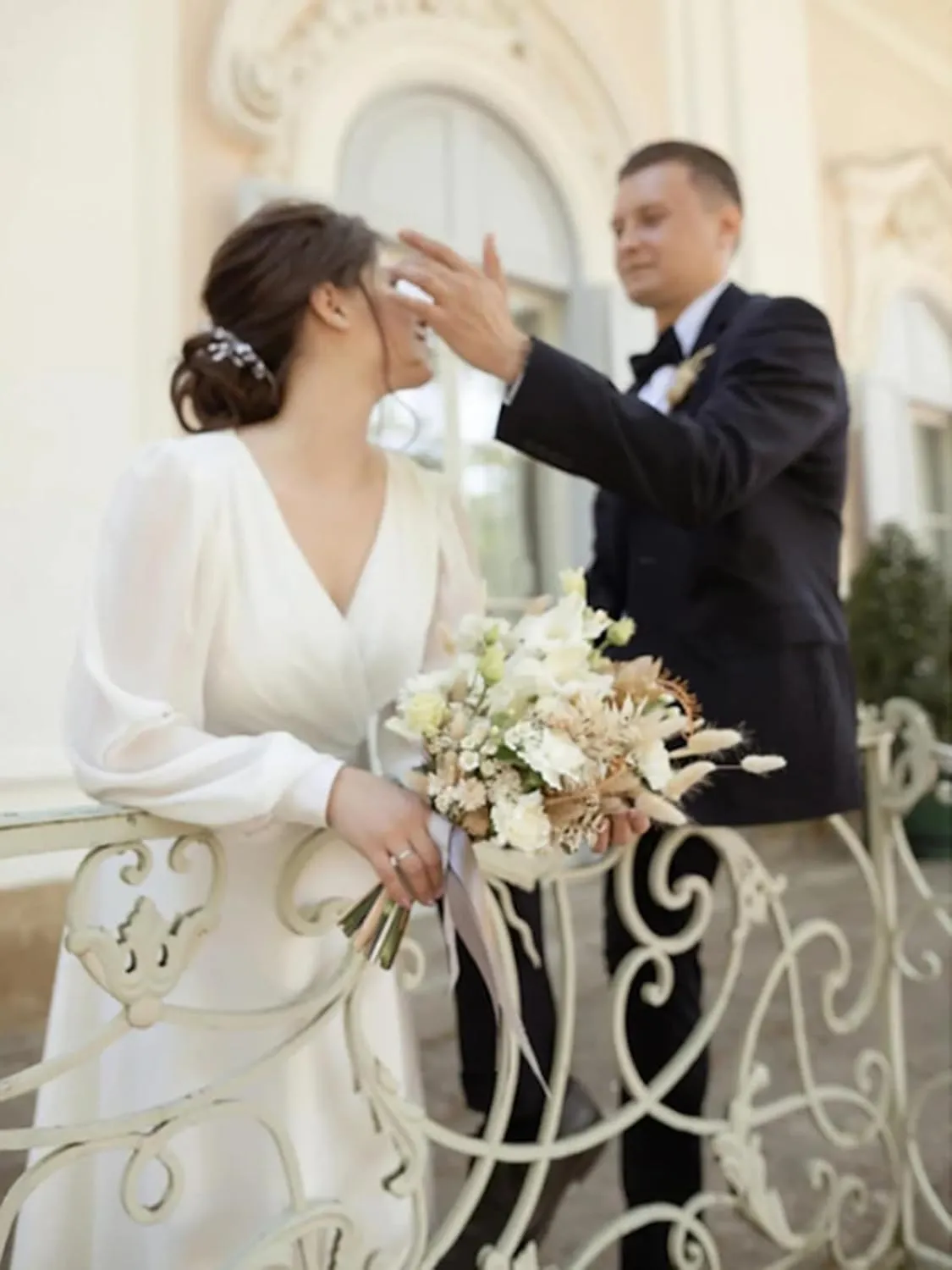 Elegant Short Wedding Dresses for Bride 2025 Engagement Ruffle Bridal Shower Dress for Wedding