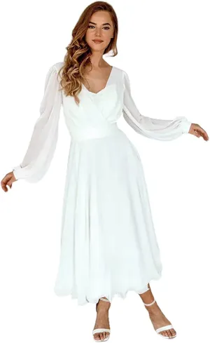 Elegant Short Wedding Dresses for Bride 2025 Engagement Ruffle Bridal Shower Dress for Wedding