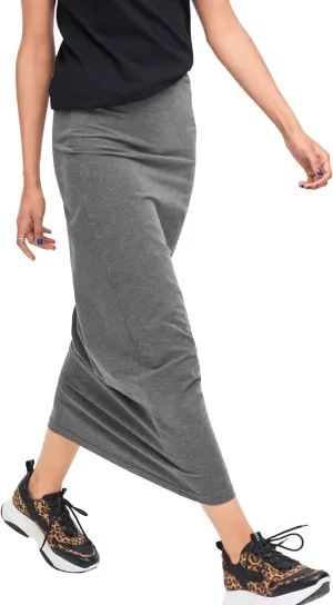 ellos Women's Plus Size Knit Maxi Skirt