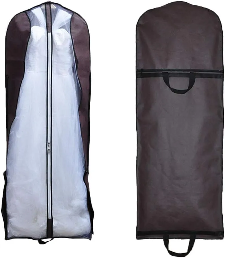 FTBY Women's Wedding Gowns Garment Bag Foldable Portable Dust Cover Hanging Luggage Storage Travel Bag