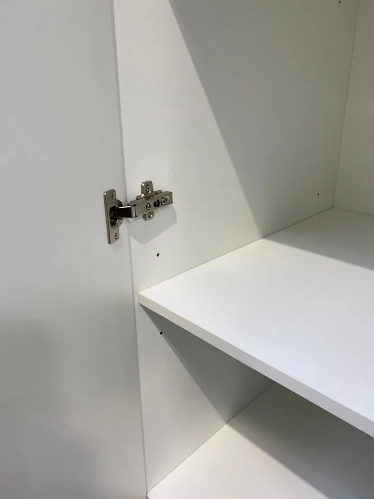 Kitchen Complete Modular Economy Kitchen White - Flat Pack - Includes 25mm Benchtop - (Appliance not incl)
