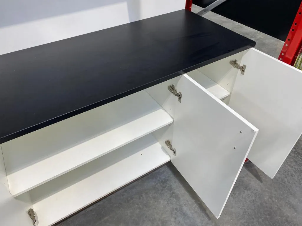 Kitchen Complete Modular Economy Kitchen White - Flat Pack - Includes 25mm Benchtop - (Appliance not incl)