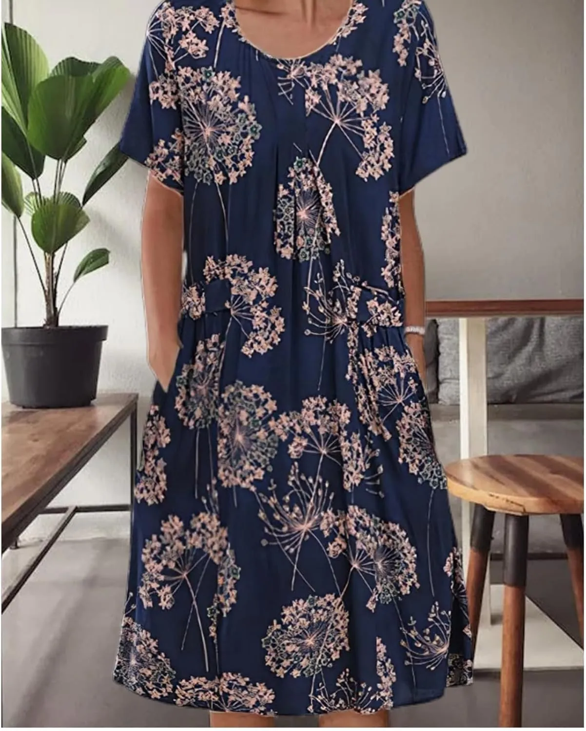 LOAIHA Womens Cotton Heart Tiered High Waist Long Dress Long Sleeve Asymmetric Ruffle Layered Hem Maxi Dress with Pockets