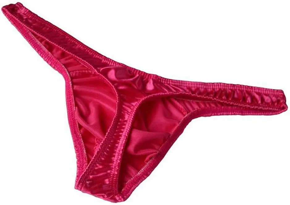 Mens Low Rise Slim Bikini Briefs Imitation Leather Lingerie Light Weight Underwear Thongs Solid Sexy Underpants