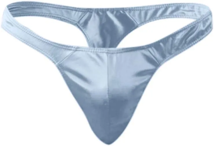 Mens Low Rise Slim Bikini Briefs Imitation Leather Lingerie Light Weight Underwear Thongs Solid Sexy Underpants