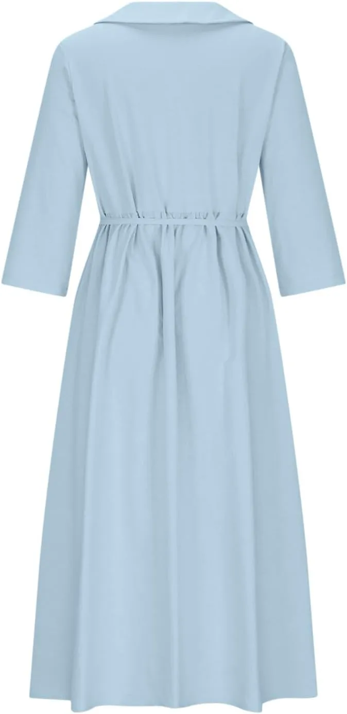 Plus Size Linen Dress for Women Short Sleeve Floral Maxi Dresses Spring Summer Boho Flowy Sundress Cruise Outfits