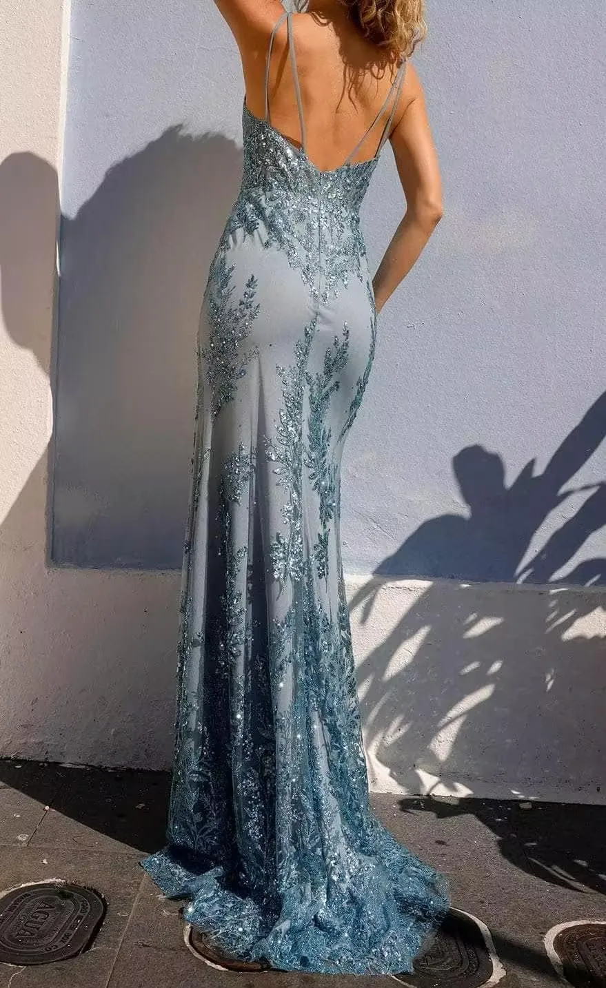 Prom Dress 2024 V-Neck Wedding Guest Dress Chiffon and Tulle Long Prom Dresses for Teens with Lace