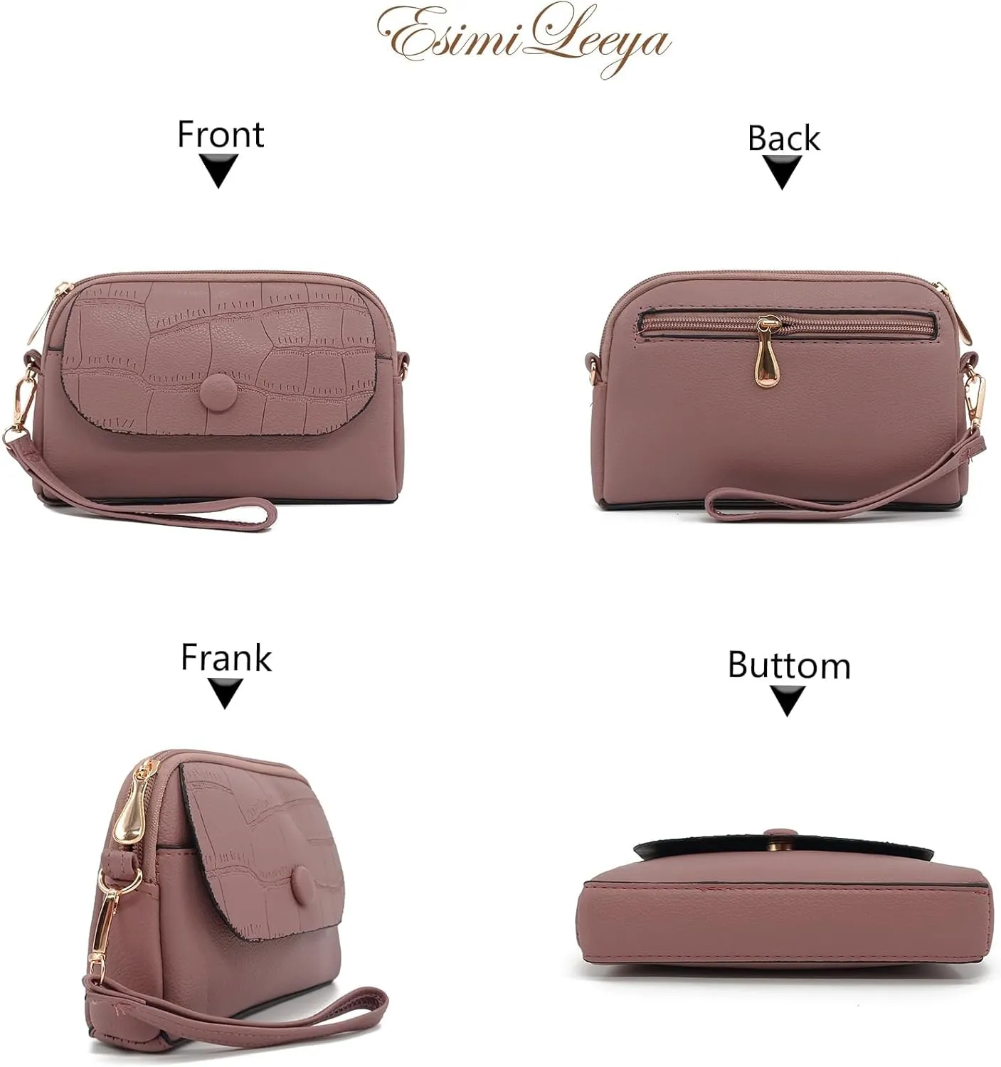 Small Cross Body Bag for Woman Crossbody Wallet Purse Mini handbags with Wristlet Strap