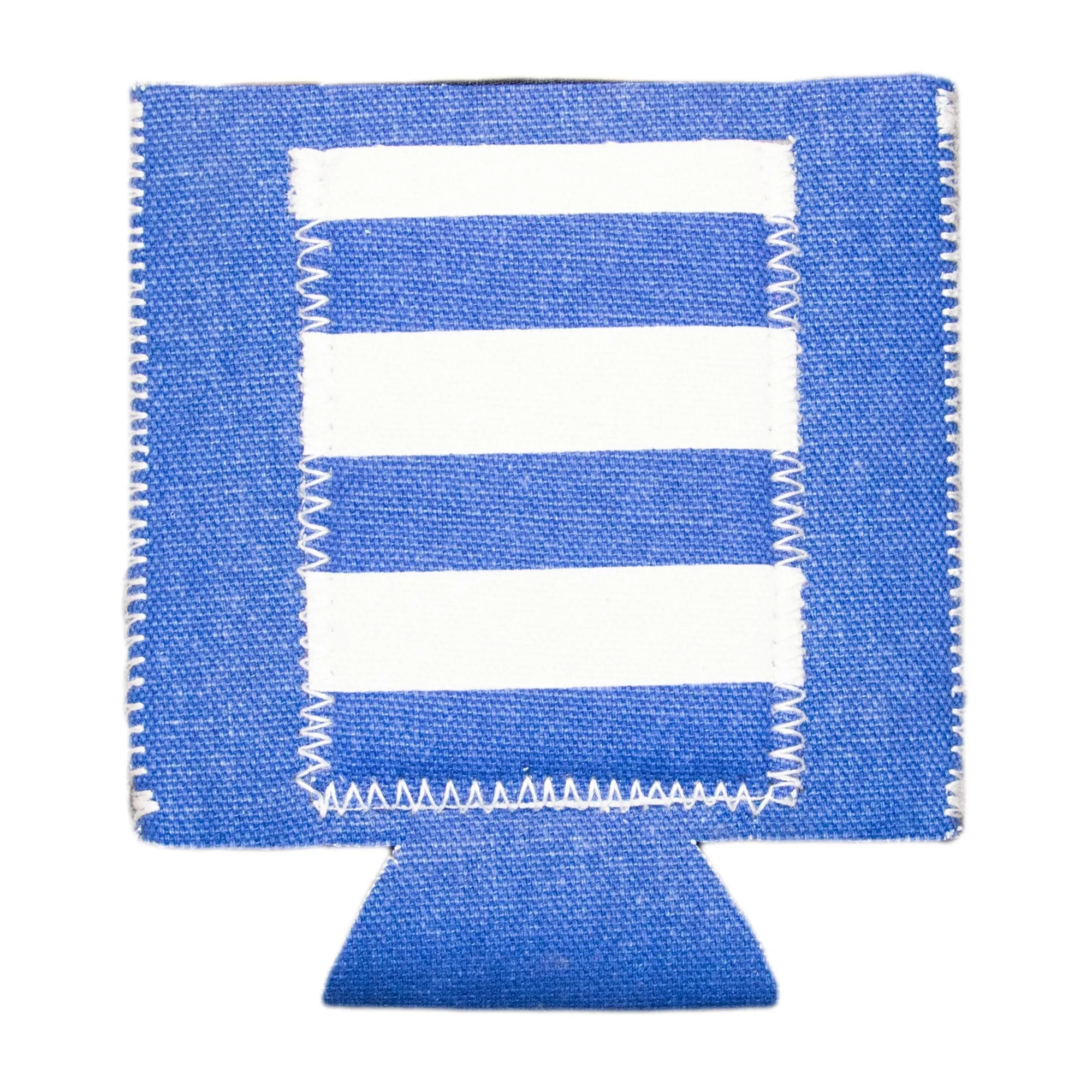 Striped Pocket Can Cooler with Card Pocket