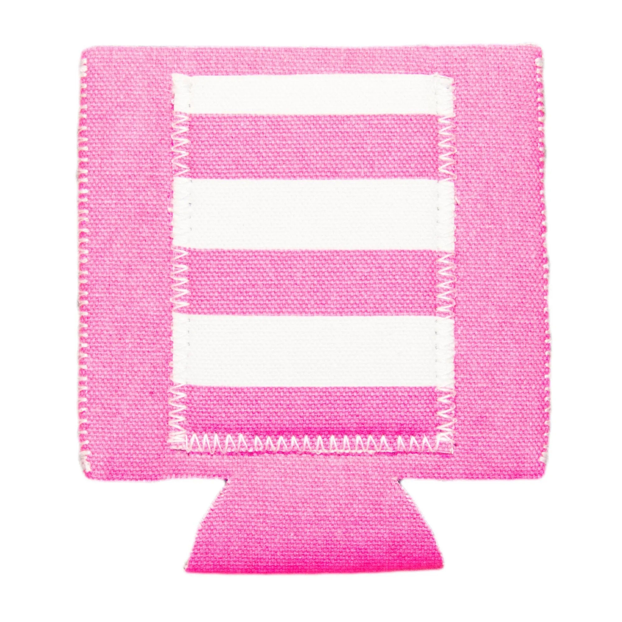 Striped Pocket Can Cooler with Card Pocket
