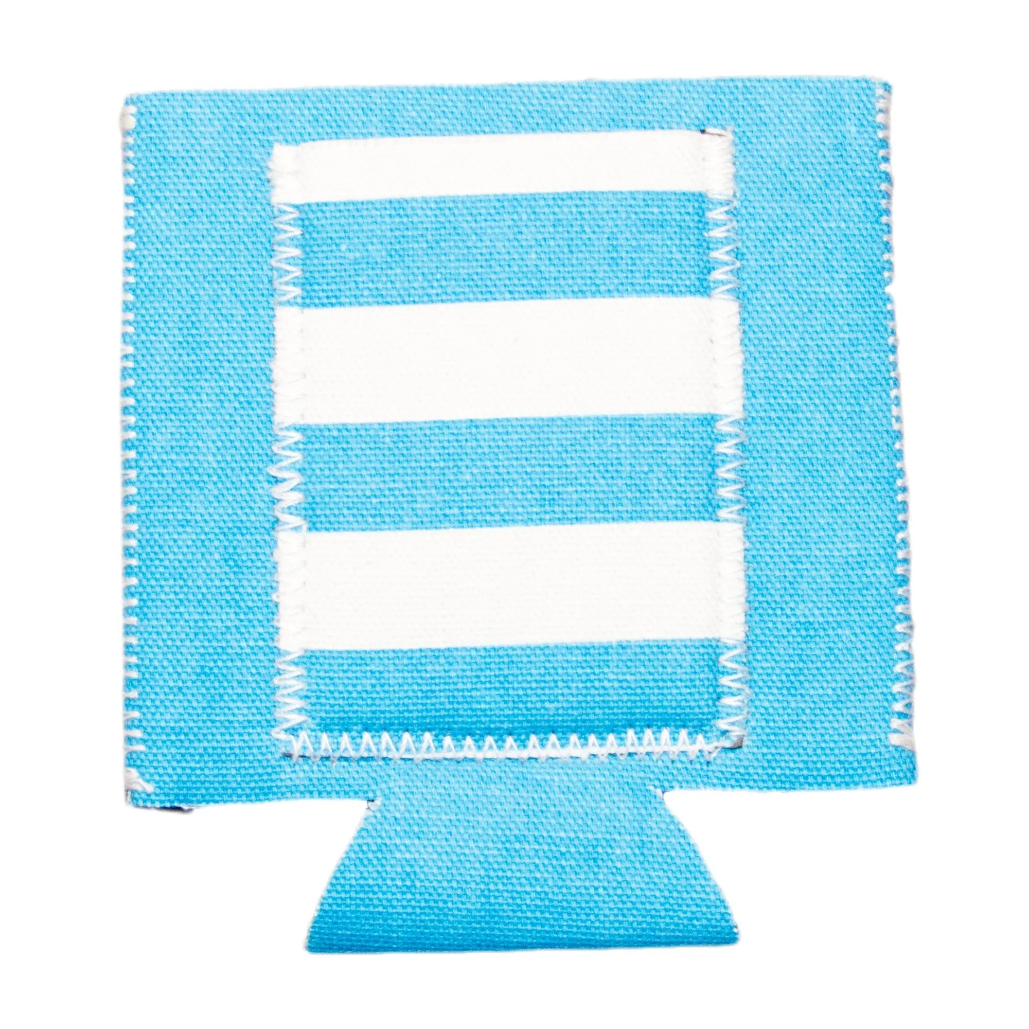 Striped Pocket Can Cooler with Card Pocket