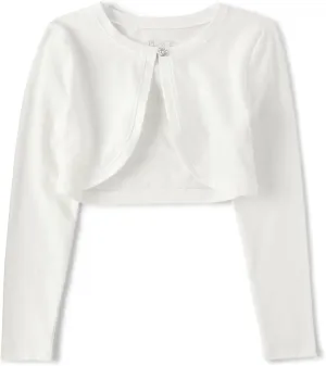 The Children's Place Girls' Long Sleeve Shrug Cardigan