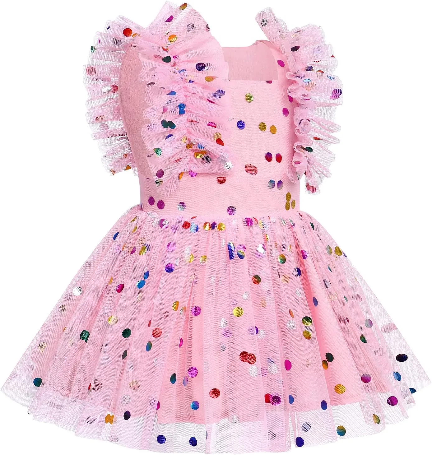 Toddler Baby Girls 1st Birthday Outfit Dots Reindeer Romper Princess Tutu Dress Wedding Christmas Photoshoot Clothes