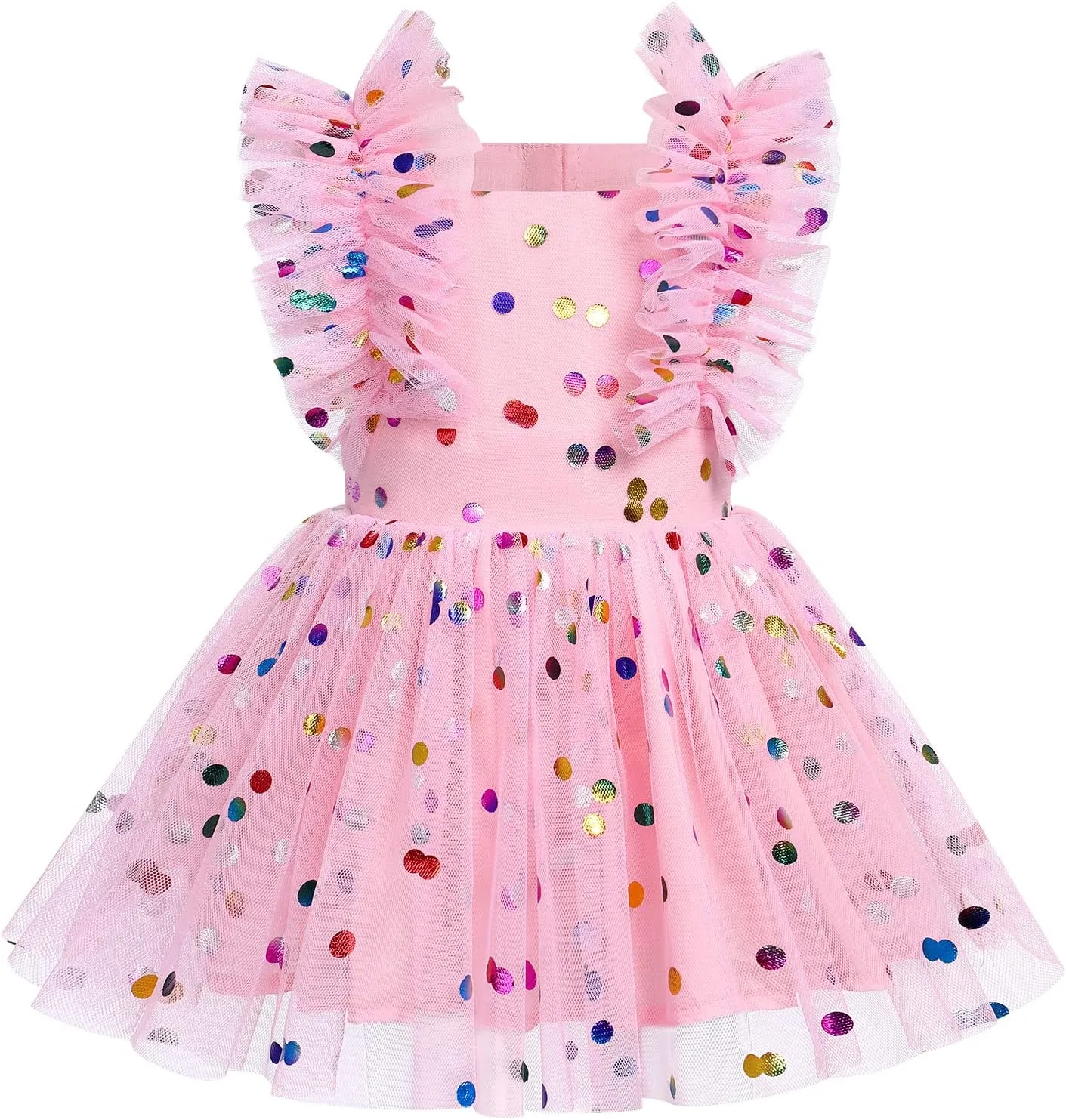Toddler Baby Girls 1st Birthday Outfit Dots Reindeer Romper Princess Tutu Dress Wedding Christmas Photoshoot Clothes