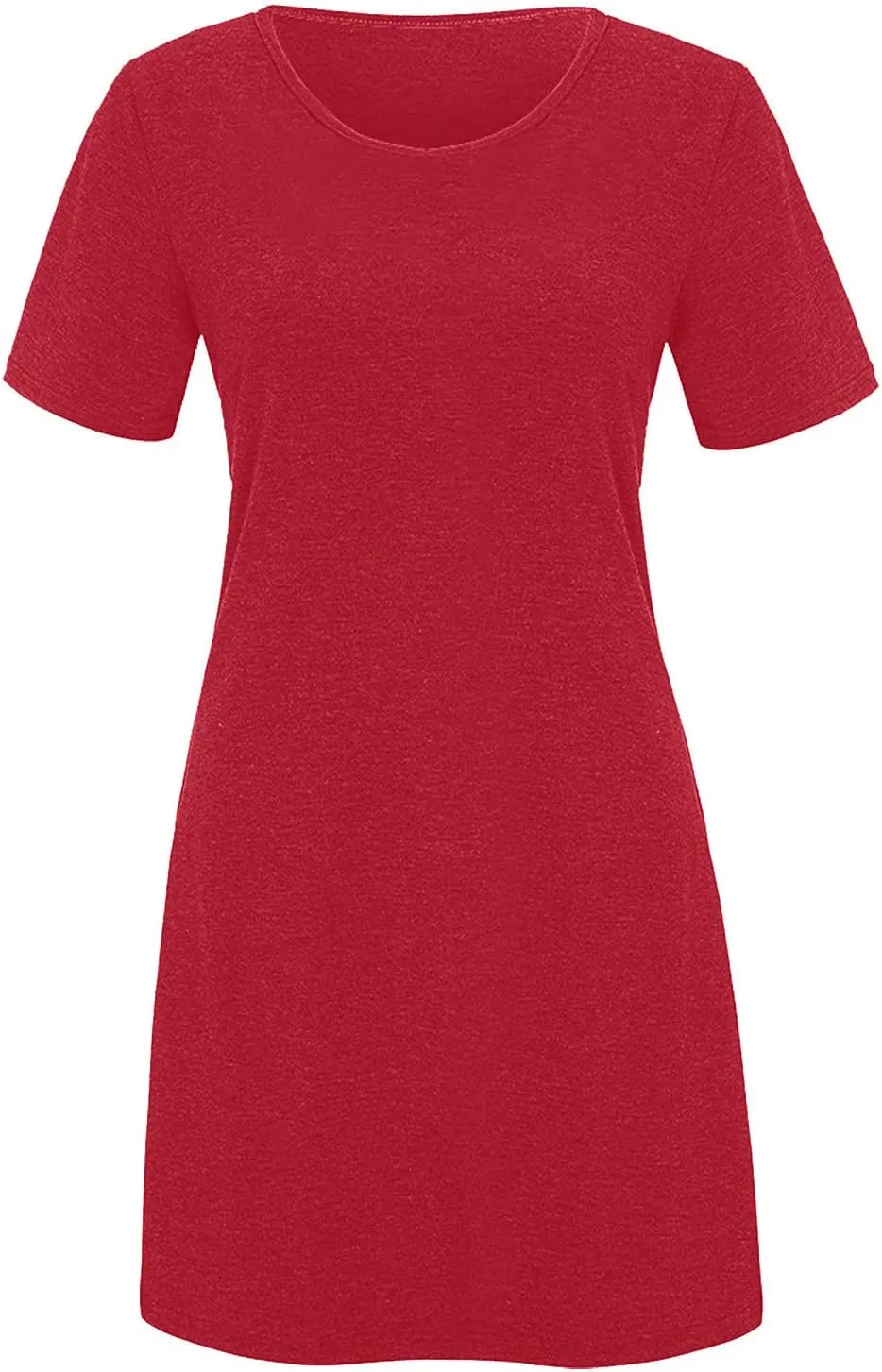Tshirt Dresses for Women Summer Short Sleeve Round Neck Mini Dress Casual Loose Boho Vacation Soft Dresses