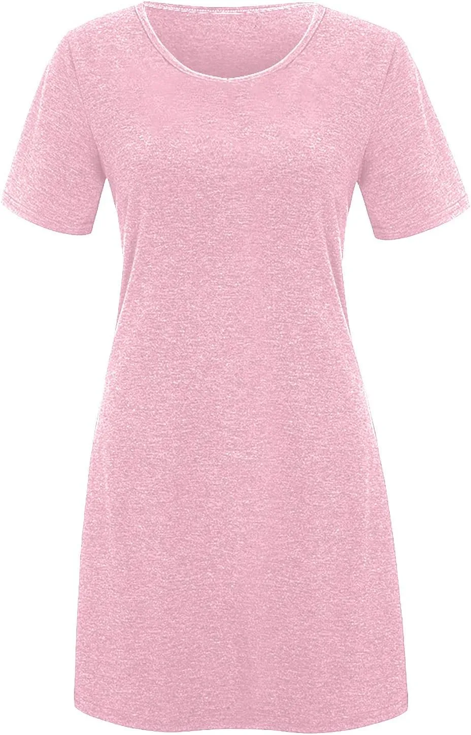 Tshirt Dresses for Women Summer Short Sleeve Round Neck Mini Dress Casual Loose Boho Vacation Soft Dresses