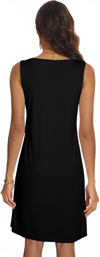 UNIQUEONE Hawaiian Dresses for Women: Sea Shell Sleeveless Shirt Summer Beach Hawaiian Loose Tank Sundresses