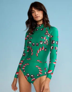 Vine Floral High Cut Wetsuit
