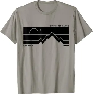 Vintage Wind River Range Wyoming Mountains Hiking Sunset T-Shirt