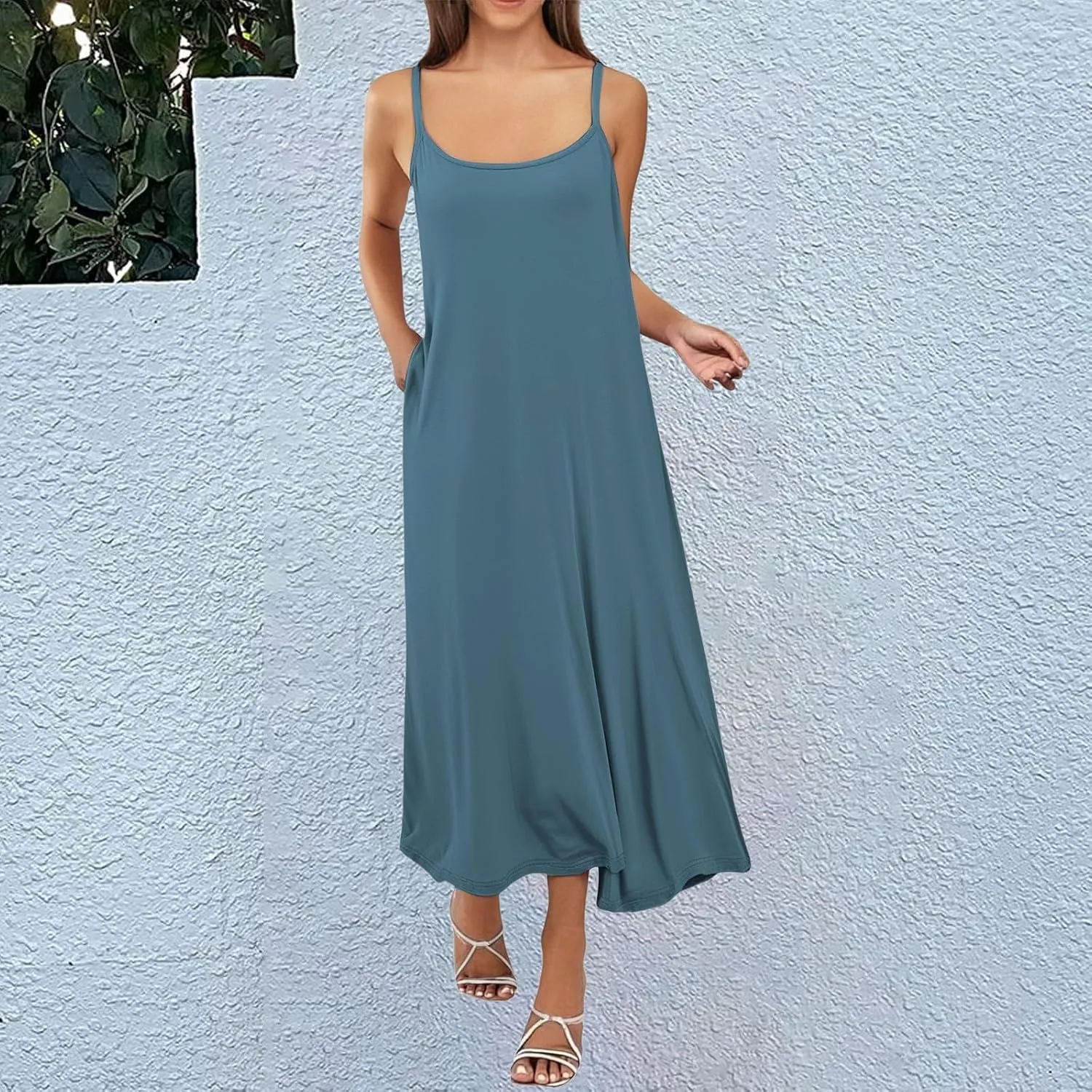 Women Full Slips Sexy Soft Slip Dress for Under Dress Spaghetti Strap Cami Slip Chemises V Neck Negligee Plus Size