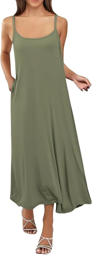 Women Full Slips Sexy Soft Slip Dress for Under Dress Spaghetti Strap Cami Slip Chemises V Neck Negligee Plus Size