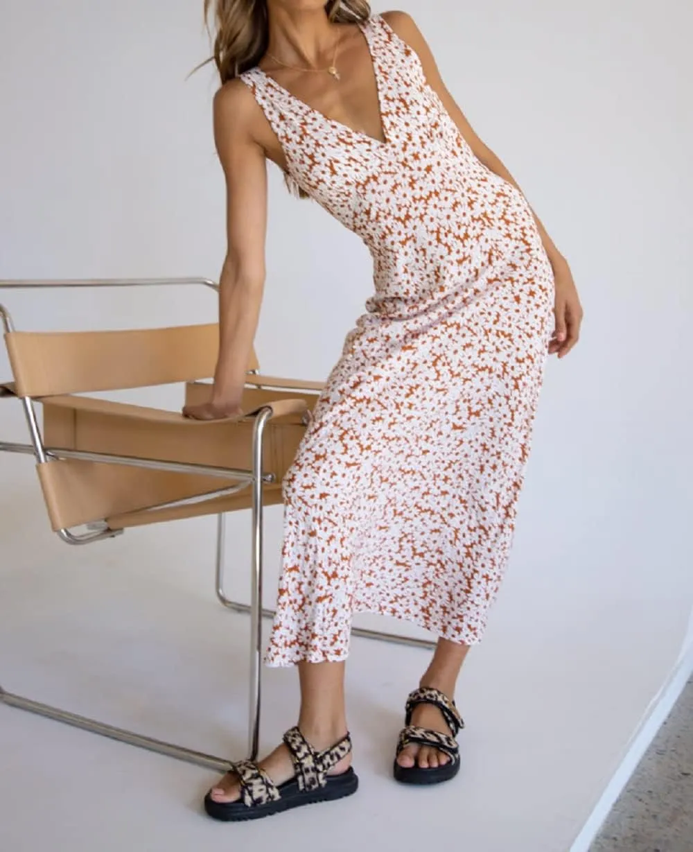 Women Y2K V Neck Maxi Dresses Hollow Out Backless Satin Dress Split Floral Evening Party Dresses Sexy Clubwear