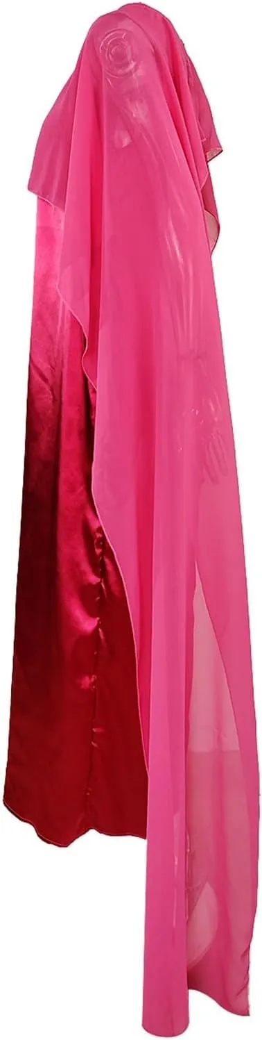 Women's Muslim Chiffon Dress Round Neck Loose Swing Middle Eastern Robe Maxi Long Dresses Fashion Bat Sleeves Dress