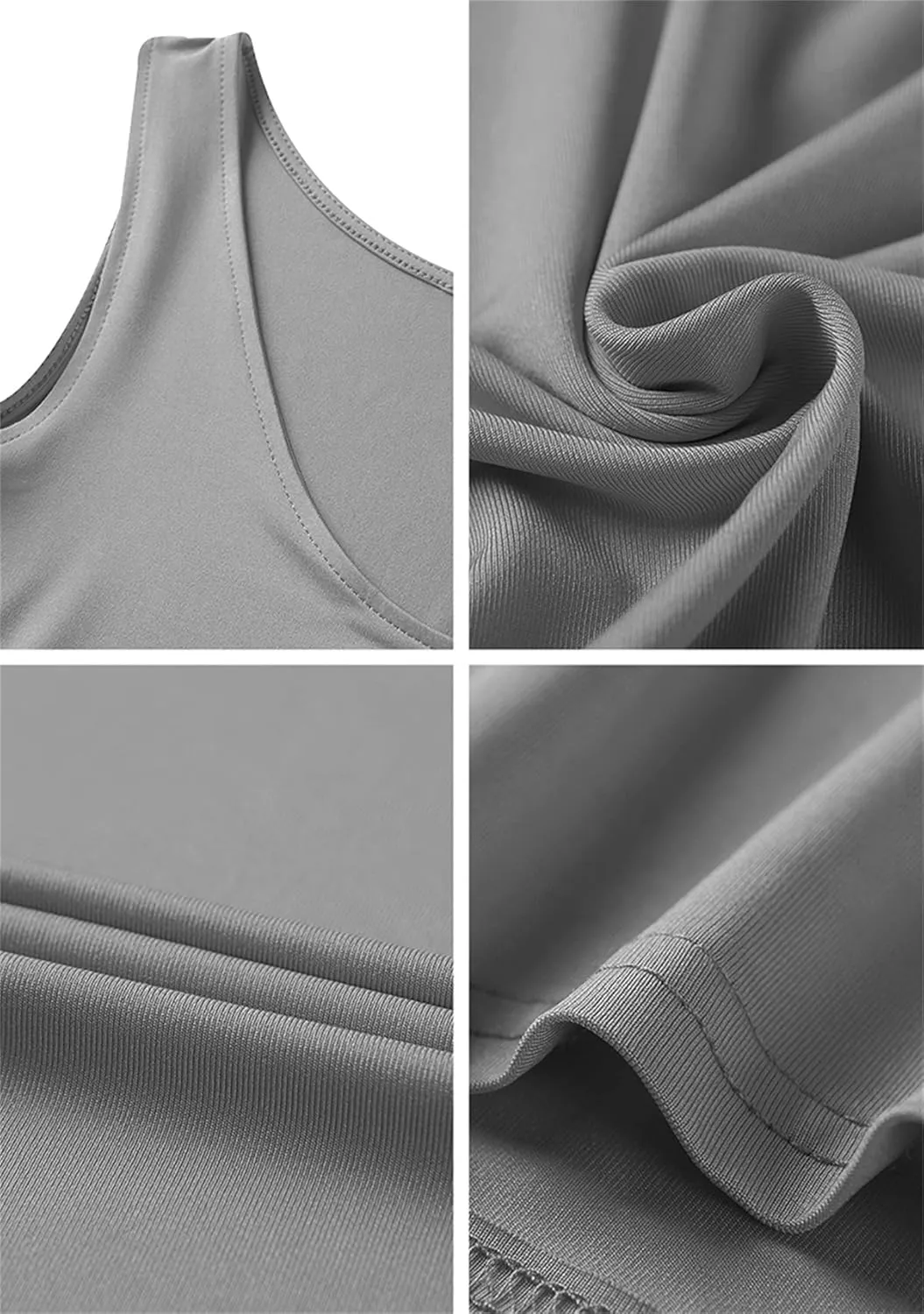 YMING Womens Summer Sleeveless Maxi Dress Sexy Tank Sundress Solid Color Club Dresses